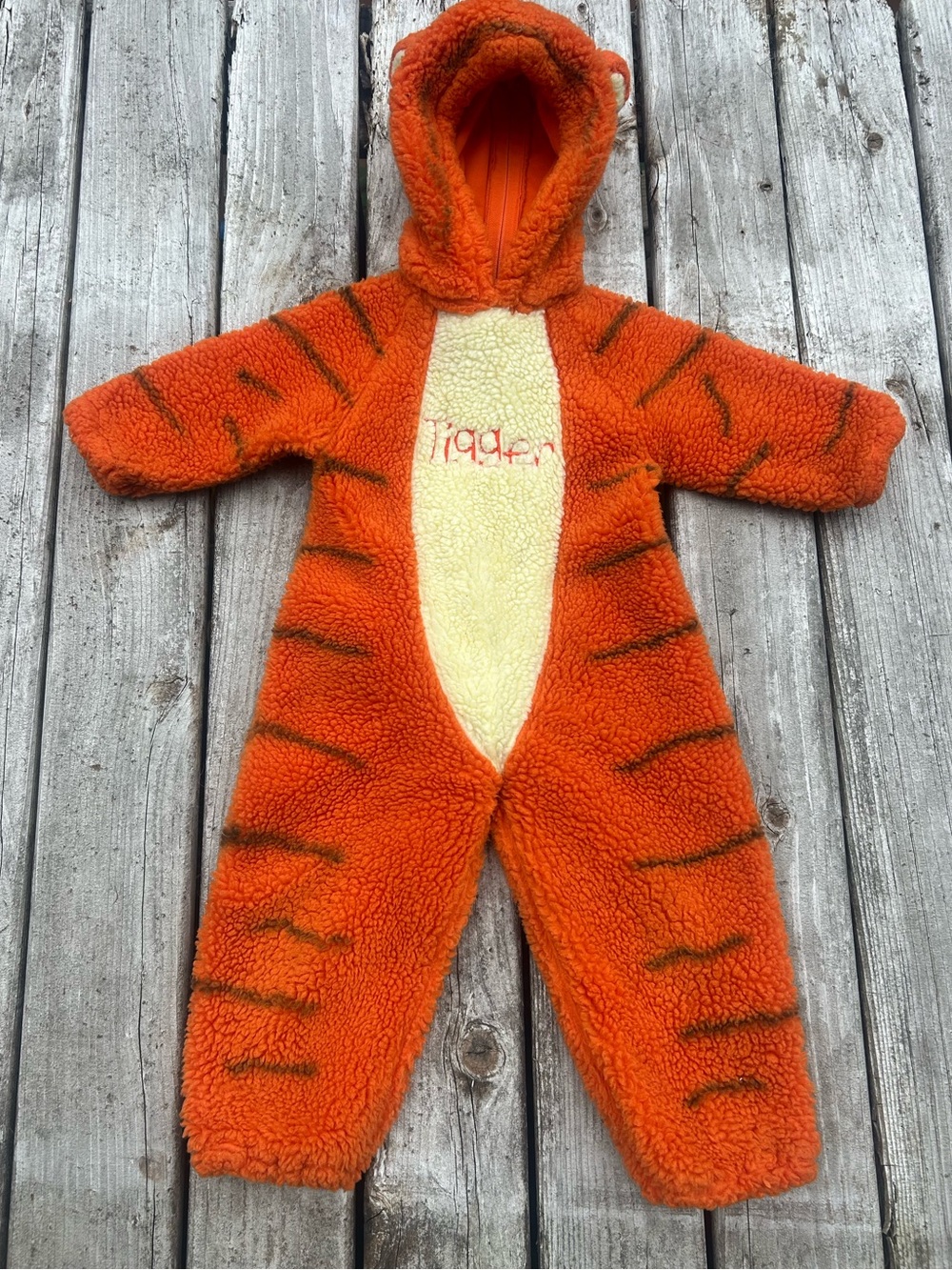 Vintage Disney Store Winnie The Pooh Tigger Costume Baby Bodysuit 90s 12-18m